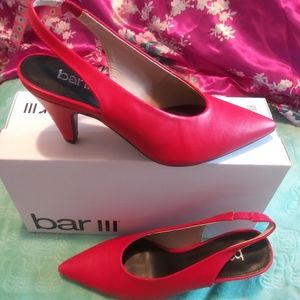 Bar III heels with back straps size 7.5